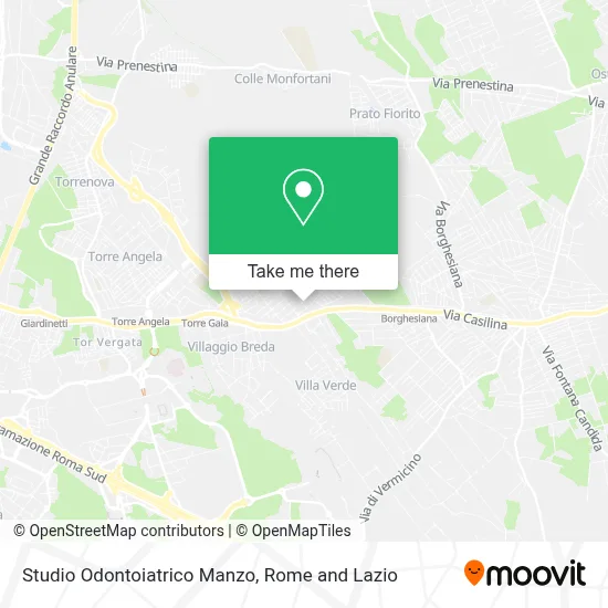 Studio Odontoiatrico Manzo map
