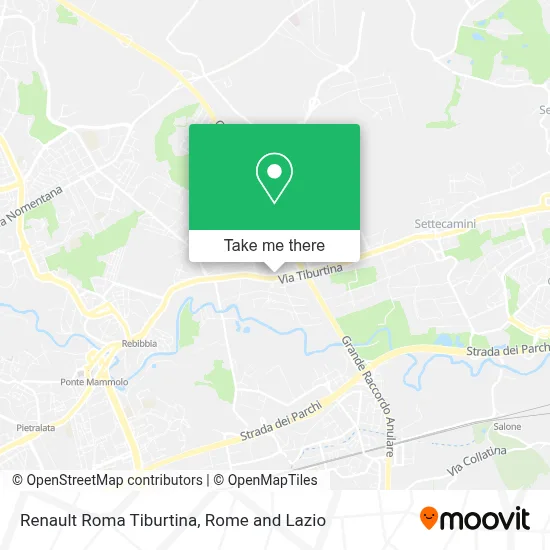 Renault Roma Tiburtina map