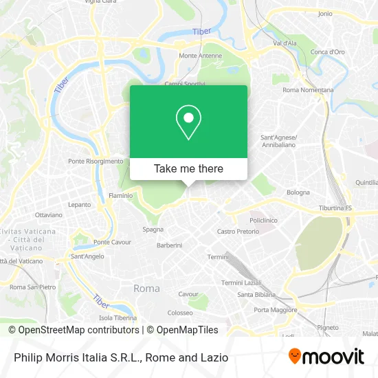 Philip Morris Italia S.R.L. map