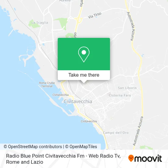 Radio Blue Point Civitavecchia Fm - Web Radio Tv map
