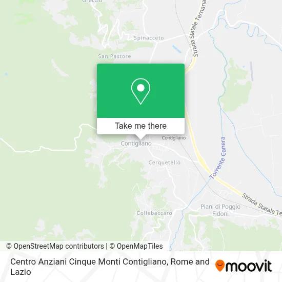 Centro Anziani Cinque Monti Contigliano map