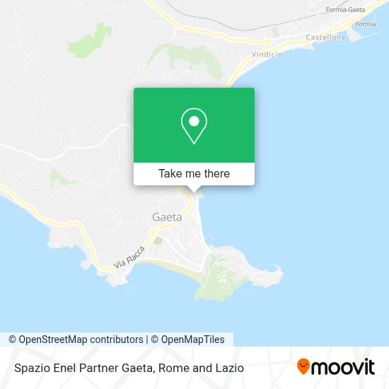 Spazio Enel Partner Gaeta map