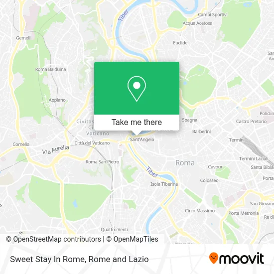 Sweet Stay In Rome map