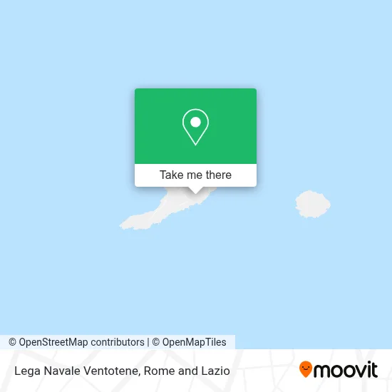 Lega Navale Ventotene map