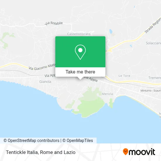Tentickle Italia map