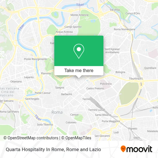 Quarta Hospitality In Rome map
