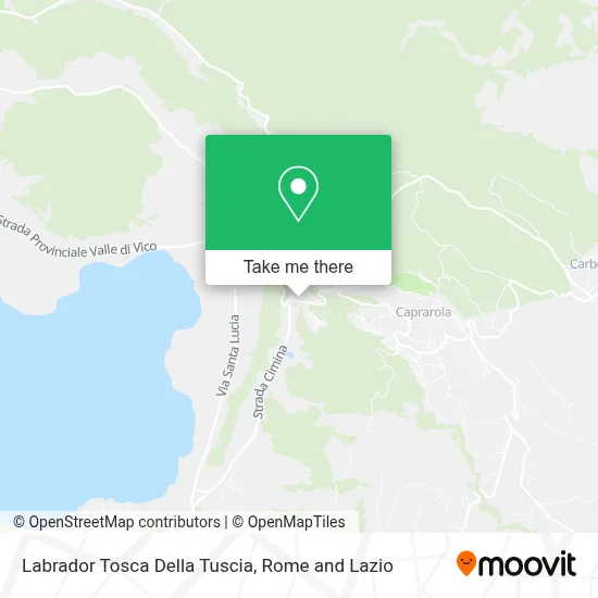 Labrador Tosca Della Tuscia map