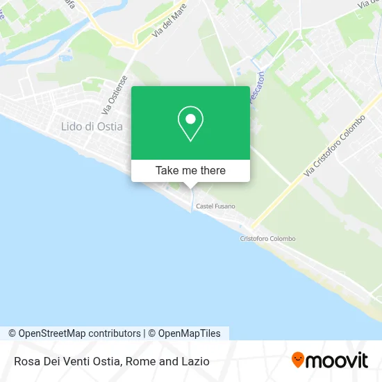 Rosa Dei Venti  Ostia map