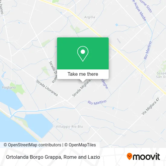 Ortolanda Borgo Grappa map