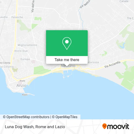 Luna Dog Wash map