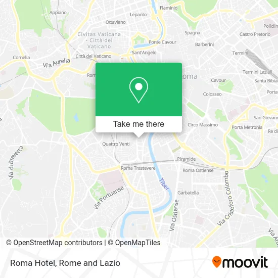 Roma Hotel map
