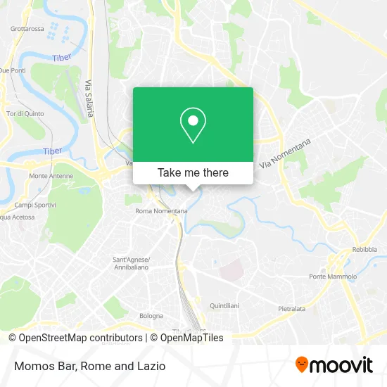 Momos Bar map