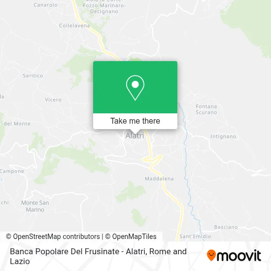 Banca Popolare Del Frusinate - Alatri map