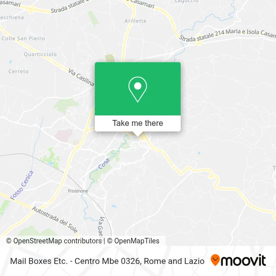 Mail Boxes Etc. - Centro Mbe 0326 map