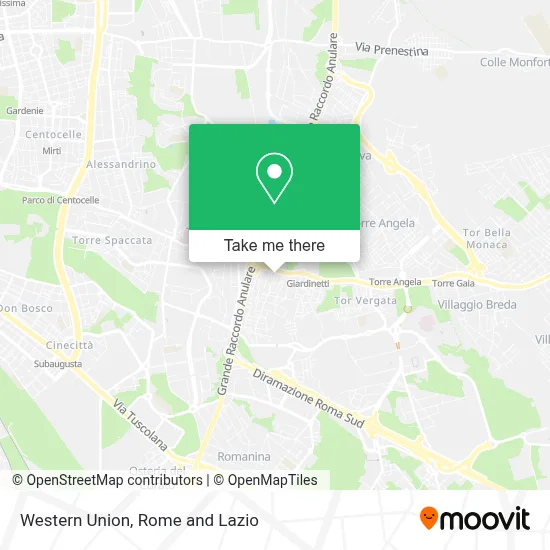 Western Union map