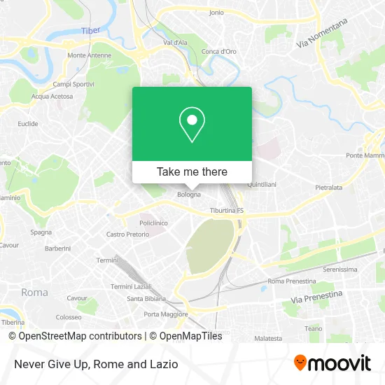 Never Give Up map