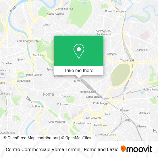 Centro Commerciale Roma Termini map