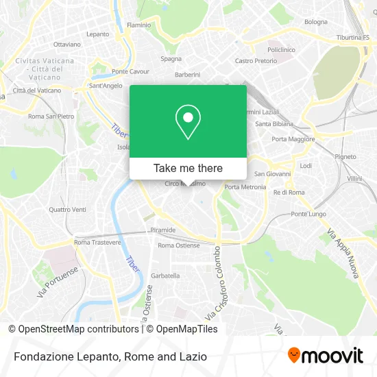 Fondazione Lepanto map