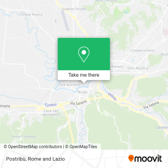 Postribù map