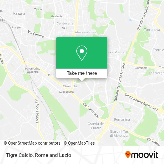 Tigre Calcio map