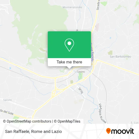San Raffaele map