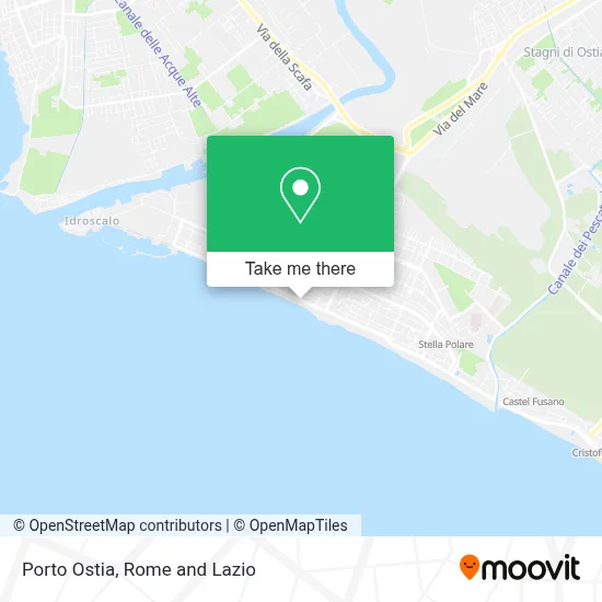 Porto Ostia map