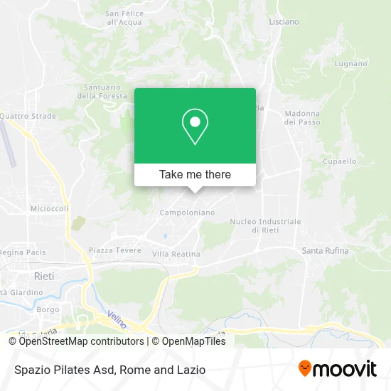 Spazio Pilates Asd map