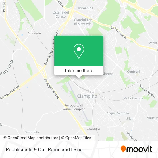 Pubblicita In & Out map