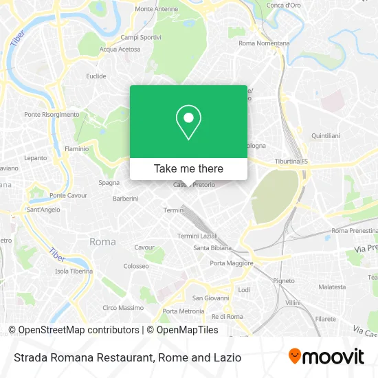 Strada Romana Restaurant map
