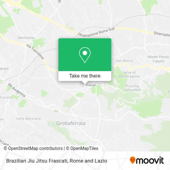 Brazilian Jiu Jitsu Frascati map