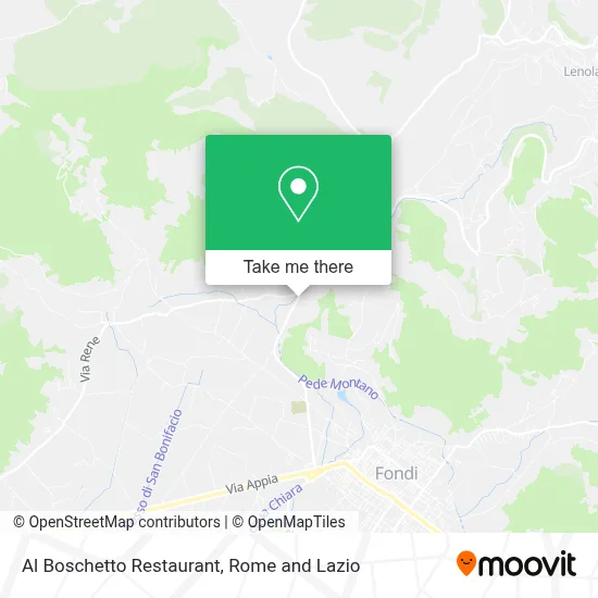 Al Boschetto Restaurant map
