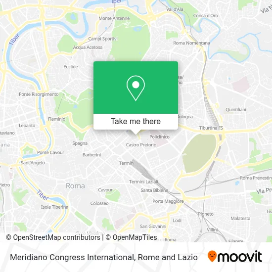 Meridiano Congress International map