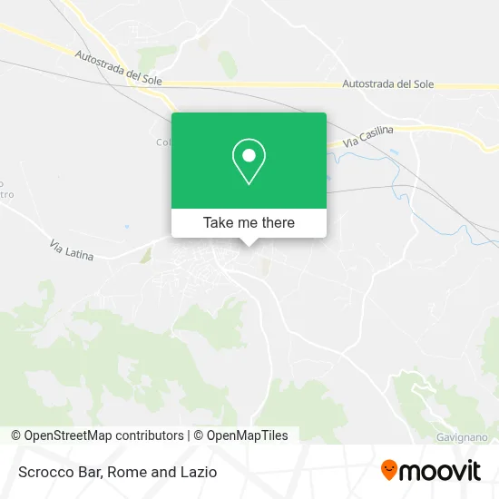 Scrocco Bar map