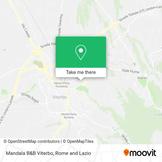 Mandala B&B Viterbo map
