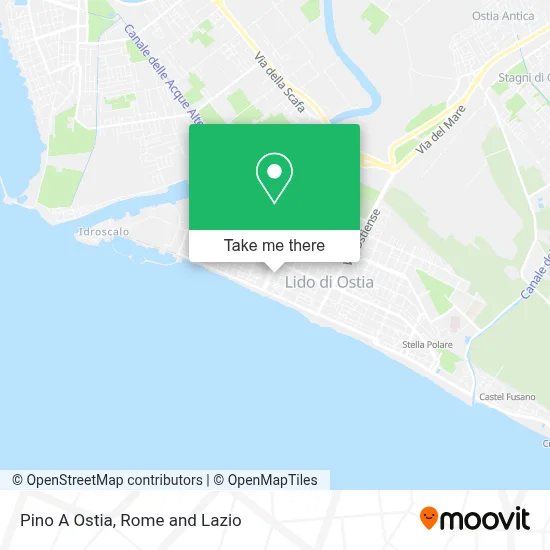Pino A Ostia map