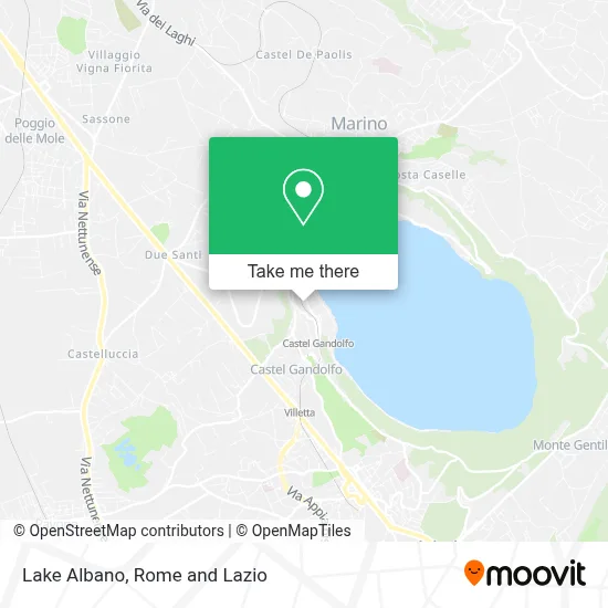 Lake Albano map