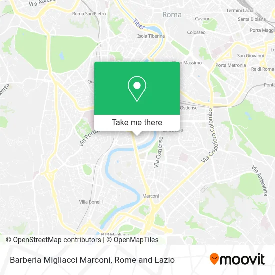 Barberia Migliacci Marconi map