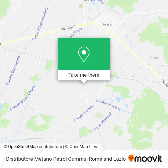 Distributore Metano Petrol Gamma map