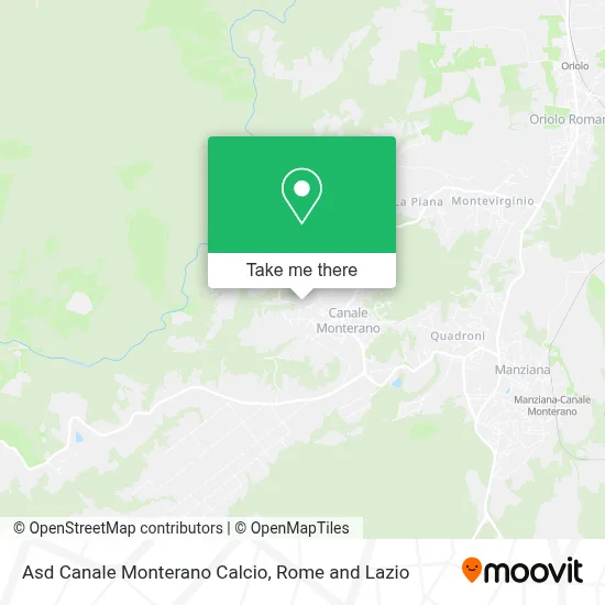 Asd Canale Monterano Calcio map