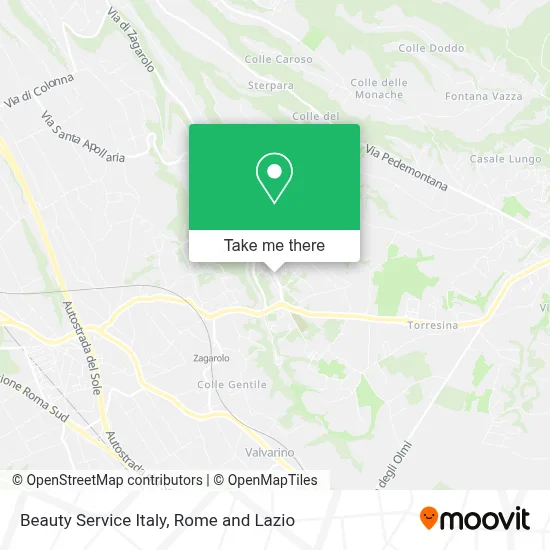 Beauty Service Italy map
