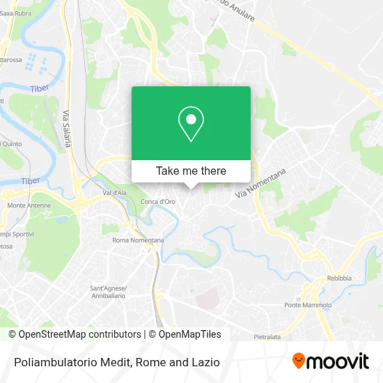 Poliambulatorio Medit map
