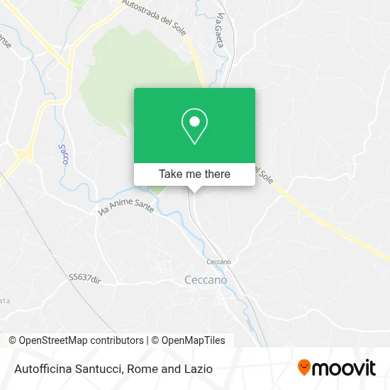 Autofficina Santucci map