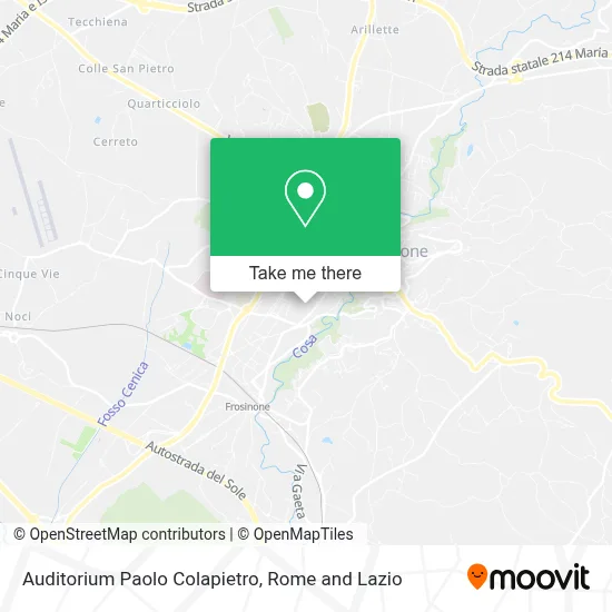 Auditorium Paolo Colapietro map