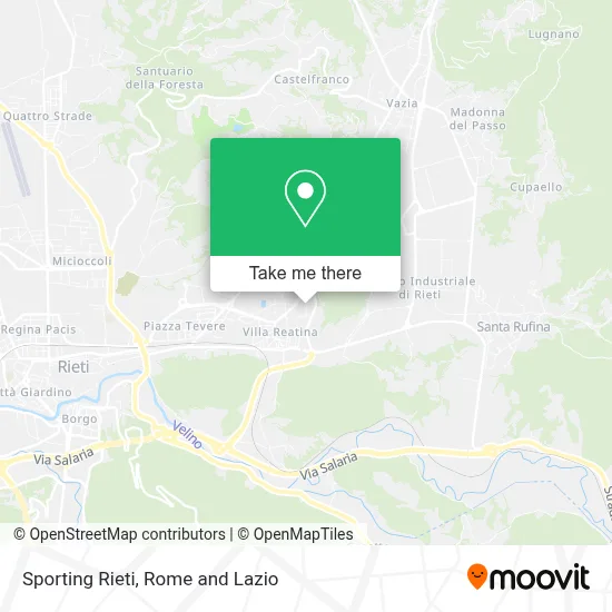 Sporting Rieti map