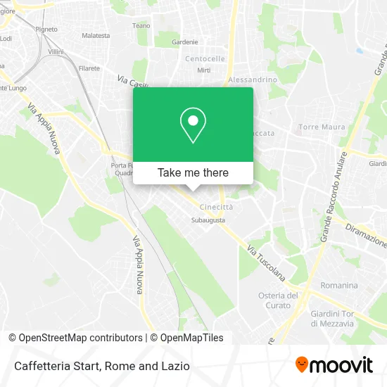 Caffetteria Start map