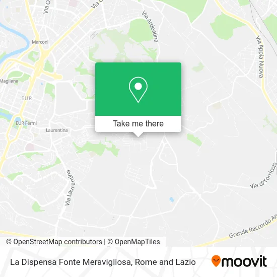 La Dispensa Fonte Meravigliosa map