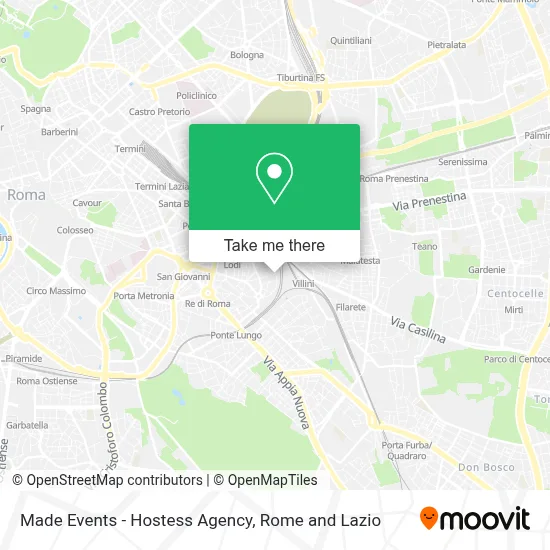 Made Events - Hostess Agency map