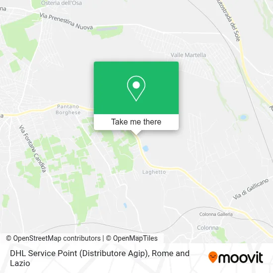 DHL Service Point (Distributore Agip) map