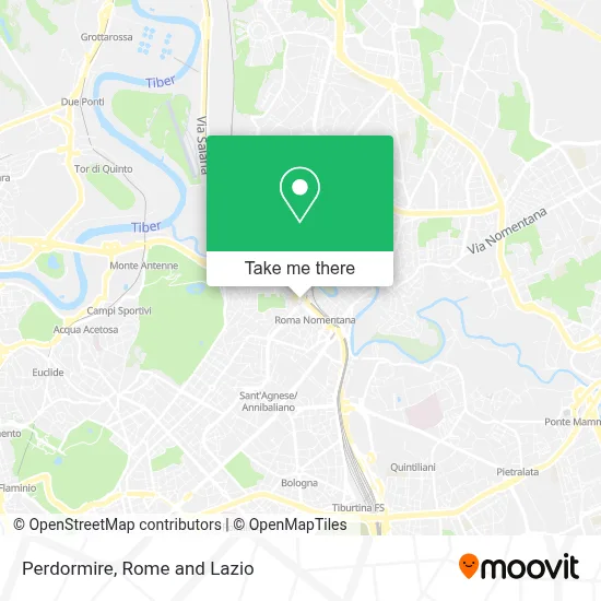 Perdormire map