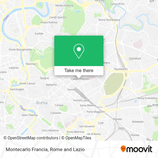 Montecarlo Francia map